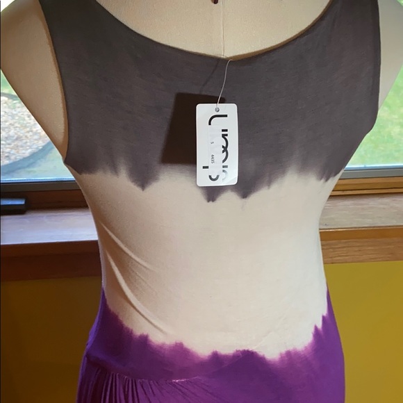 NWT’s Sloan Tie-Dye Purple & Grey Tank Dress Sz M - Picture 7 of 7